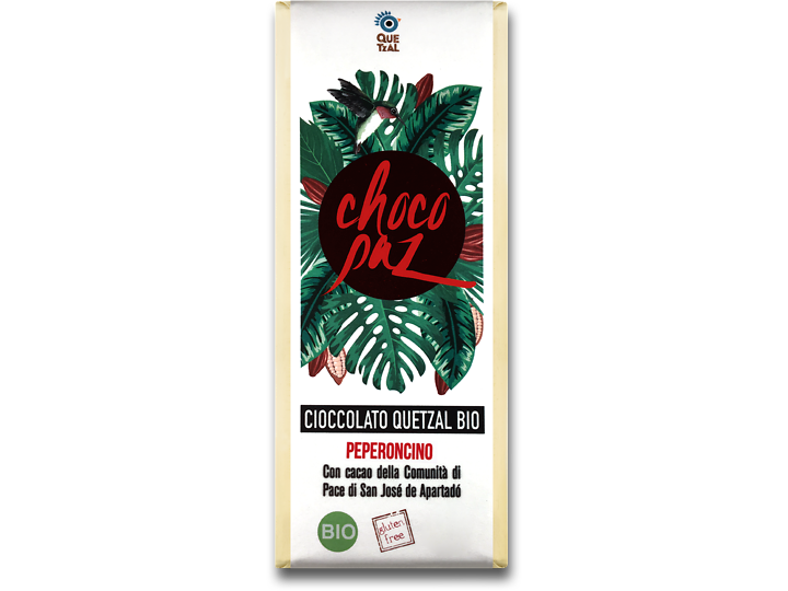 ChocoPaz BIO con peperoncino 70% cacao